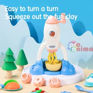 Детски комплект за моделиране Deli Genius, 6 цвята пластилин + 16 аксесоара