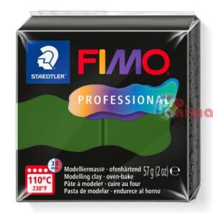 Fimo Professional 57g, 57 тъмнозелено