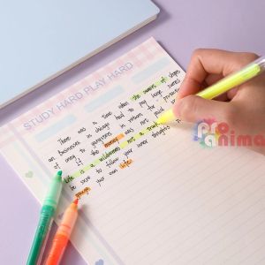 Текст маркери Deli, 6 цвята