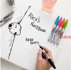 Комплект 24 цвята перманентни маркери Sharpie Flamingo