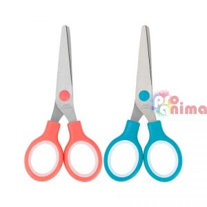 Ножица детска Deli E6007, цветни гумирани дръжки, 13.2 cm