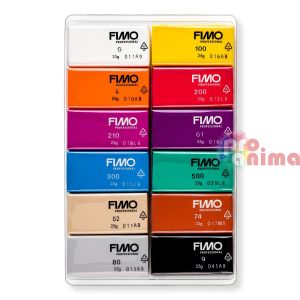 Полимерна глина Fimo Professional 12 цвята x 25 g