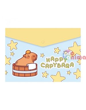 Папка с копче А4, PP, Capybara