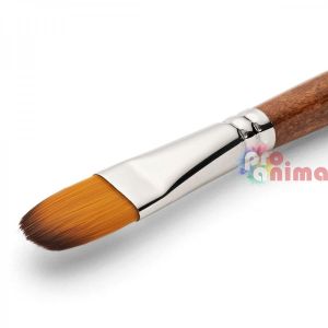 Четки за рисуване Renesans 1001FR, синтетика,  лешниковиден връх, дълга дръжка