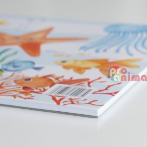 Детски скицник за рисуване Drasca "Морски свят", А4, 20 листа