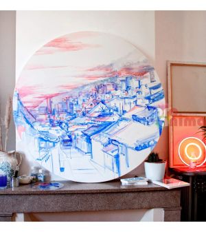 Кръгли платна за рисуване Phoenix Artist опънати на подрамка Различни размери