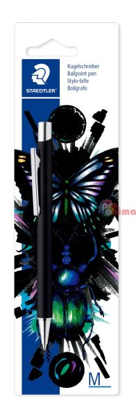 Химикалка Staedtler Elance 421 45 CoolandCute, мат черна