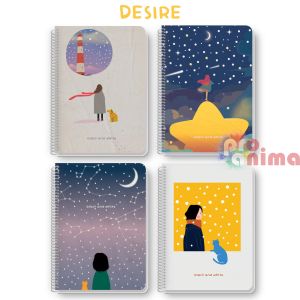 Тетрадка Black&White, B5, 105 листа, редове, Desire