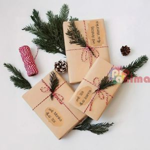 Стикери на ролка DP Craft, 250 бр., винтидж крафт