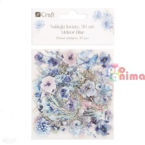 Стикери цветя DP Craft, От прорзачно PET фолио