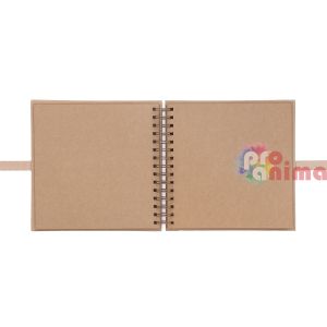 Албум за скрапбук с крафт картон DP Craft, 20.5 x 20.5 cm, 40 л.