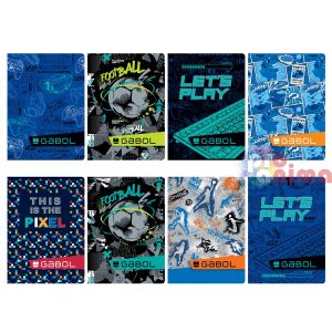 Тетрада Gabol, тесни и широки редове, А5, 40 листа, за момче