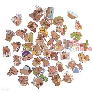 Винилови стикери DP Craft Capybara, 50 бр.