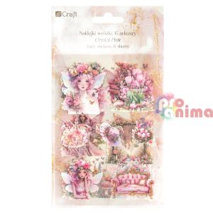 Стикри Феи- от прозрачно фолио, блестящи, 6 листа