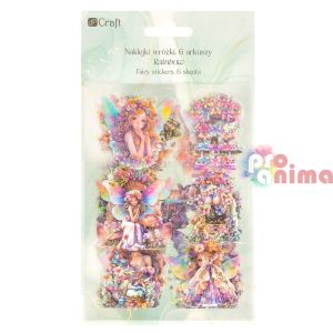 Стикери феи- блестящи, дъга