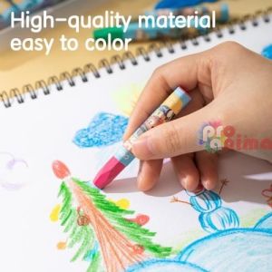 Пастели маслени Deli Color Kids, 24 цвята, измиващи се