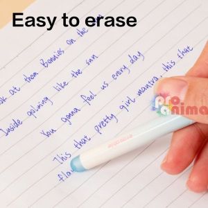 Синьопишеща, изтриваема химикалка Deli, 0.5 mm