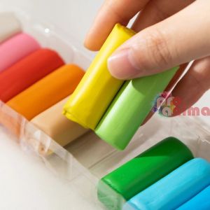 12 цвята пластилин Deli Genius