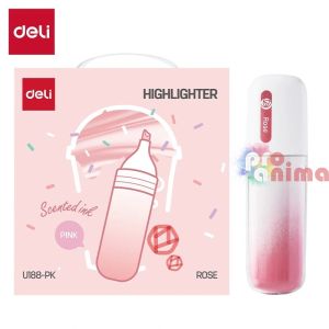Текст маркер Deli, с аромат на роза, розов
