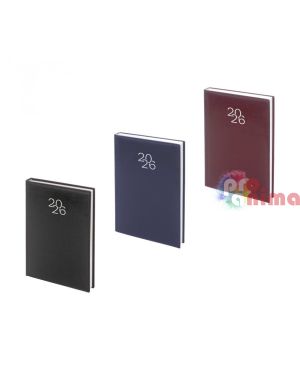 Календар-бележник, 14 x 20 cm, изкуствена кожа с шев, 168 л.