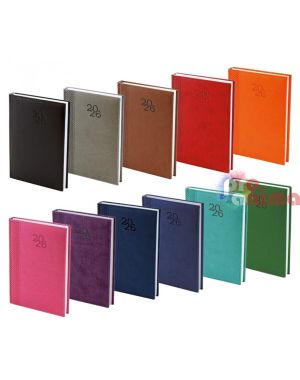 Календар-бележник, 14 x 20 cm, термо с кант, 168 листа