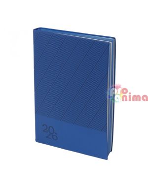 Бележник с дати, 14.5 x 21 cm, термо Flexy с порезка, тъмносин, 168 листа