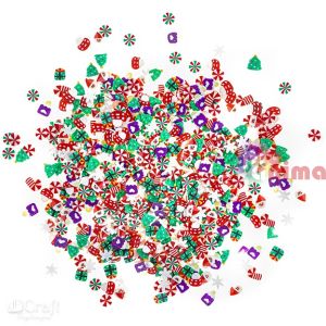 Конфети за декорация Коледни бонбони, 1000 бр.