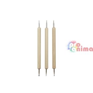 Инструменти с кръгли главички-точкатори, 3 бр.