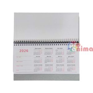 Настолен планер 2026- твърди корици, металик