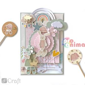 Декоративни дървени фигурки DP Craft, Бебе, 40 бр. 