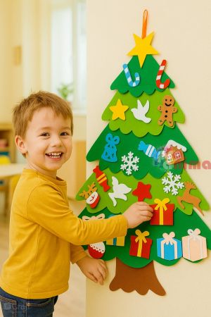 Комплект за декорация Елха с орнаменти, 26 бр.