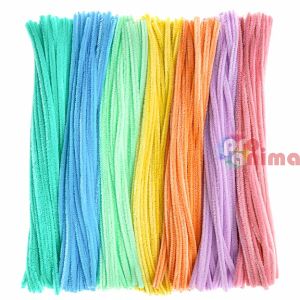 Пухени телчета за декорация, 30 cm x 4 mm,  300 бр. макарон 