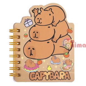 Бележник Капибара семейство, спирала, 50 л.