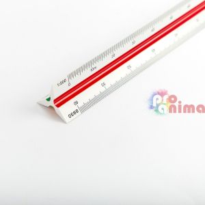 Мащабна линия, триъгълна, 30 cm