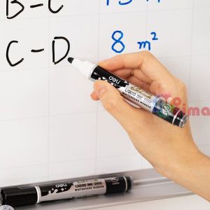 Черен маркер за бяла дъска Deli X-Flow