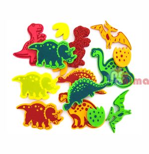 Стикери от гумирана пяна (foam) 26 бр. Динозаври