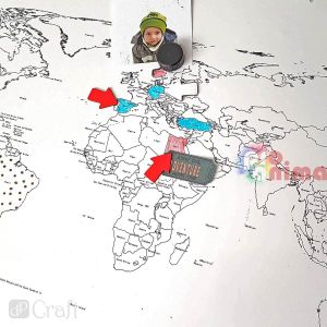 Магнитна, креативна карта на света