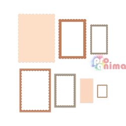 Шаблони за изрязване и релеф Рамки, 7 бр.