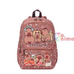 Раница за детска градина Капибара Две отделения Пепел от рози