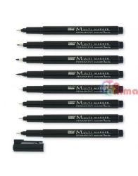 Перманентен тънкописец Marvy Uchida 380 OHP|CD|Glass|Metal Различни дебелини