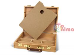 Дървен куфар за материали за рисуване Phoenix