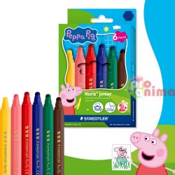 Флумастери Staedtler Noris Junior Peppa Pig 6 цвята