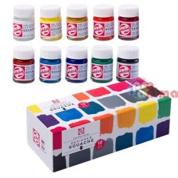 Темперни бои | гваш Royal Talens 10 цвята x 16 ml В бурканчета