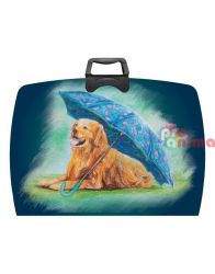 Чанта за рисунки с цип Spree Umbrella Dog 38 x 55 cm
