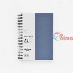 Скицник Drasca Daily Sketchbook A6 Спирала 80 g/m2 80 л. Синя корица Портрет 