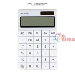 Калкулатор Deli NuSign Classic ENS041 Настолен с 12 цифрен дисплей Бял