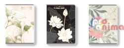 Тетрадка Black&White Широки редове А5 60 листа LUX Floral за момиче