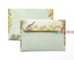 Коледни пликове C6 (11.4 x 16.2 cm) 120 g/m2 Златна Коледа 10 бр.