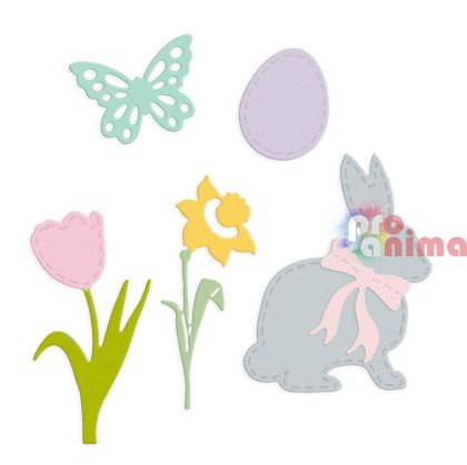 Щанца за изрязване и релеф DP Craft, Великден, 6 бр.