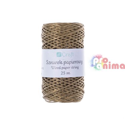 Хартиено въже с тел 25 m златисто